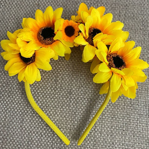 Tiara de Girassol - Para Festas