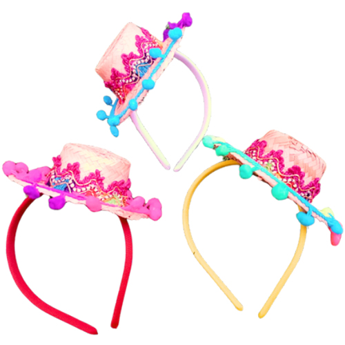 Tiara Mexicana de Bolinha Neon 18x7cm - Para Festas