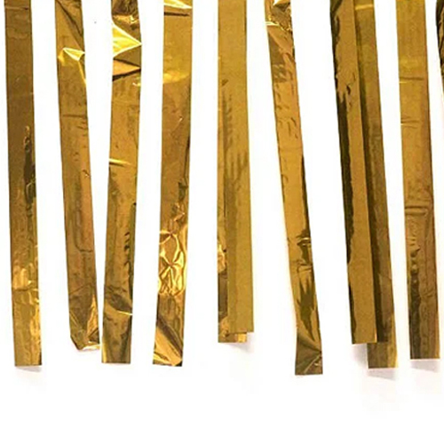 Varal de Fitas Metalizadas 10 Metros Dourado