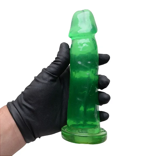 PROTESE VERDE COM PISCA PISCA