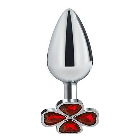 PLUG ANAL TREVO P VERMELHO