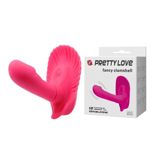 VIBRADOR PONTO G E CLITÓRIS  FANCY CLAMSGHELL PRETTY LOVE