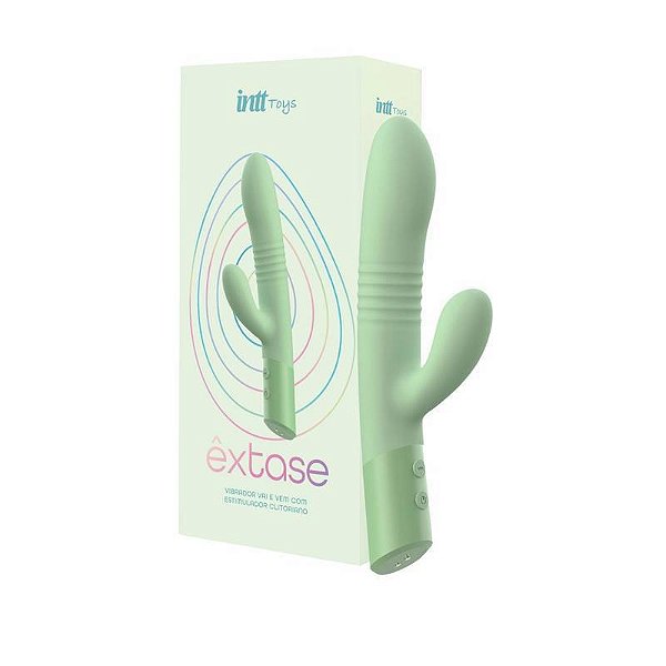 VIBRADOR CILICONE CURÚRGICO COM MOVIMENTOS DE VEM E VAI E ESTIMULADOE DE CLITORIS