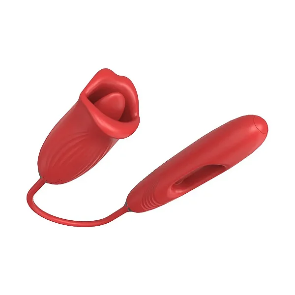 VIBRADOR COM BOCA E INDUTÓRIO VAI E VEM