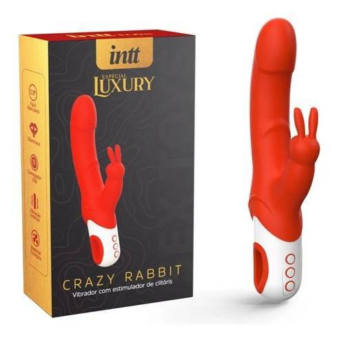 VIBRADOR LUXURY FUN RABBIT VERMELHO