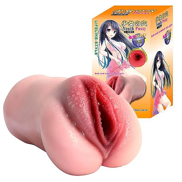 MASTURBADOR MASCULINO CYBERSKIN EM FORMA DE VAGINA