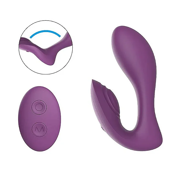 VIBRADOR COM CONTROLE 10 MODOS DE VIBRAÇÃO