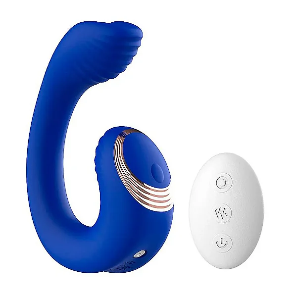 Vibrador de Ponto G e Clitóris Curvado com Controle Remoto Sexy Import