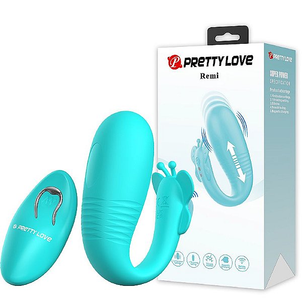 Vibrador de Casal com Controle Remoto / Vai e vem - Pretty Love