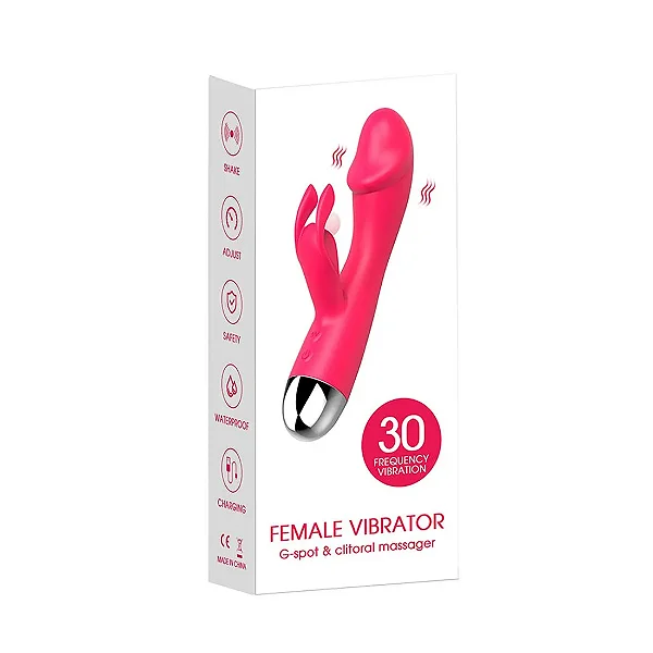 Vibrador Rabbit Ponto G com 30 Modos de Vibração