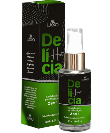 Calda Hot Beijável Para Massagem 2 em 1