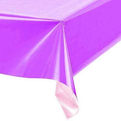 Toalha Plástica Perolada 78x78cm Liso Roxo - 10 Un