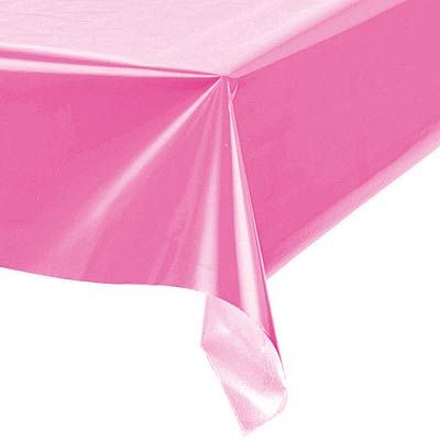 Toalha Plástica Perolada 78x78cm Liso Pink - 10 Un