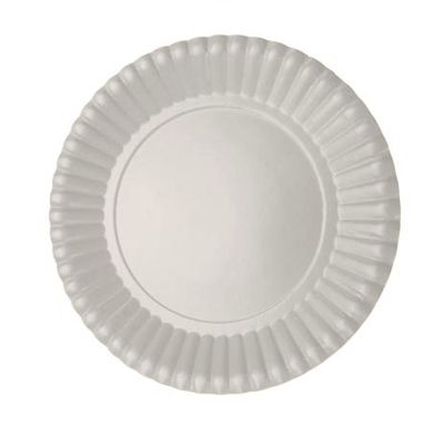 Prato Descartável Cartonado Pequeno 15cm Prata - 10 Un