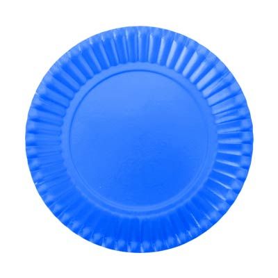 Prato Descartável Cartonado Pequeno 15cm Azul Royal - 10 Un