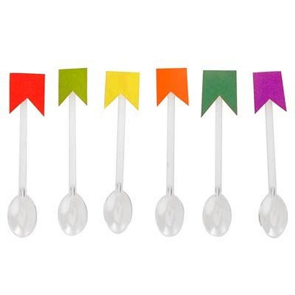 Bandeirinhas Junina Mini Colherzinha - 6 Un