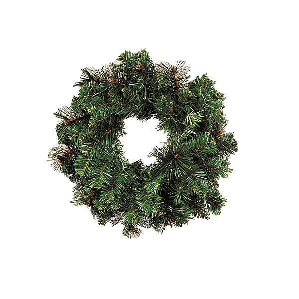 Guirlanda de Natal 70 Hastes Verde 40cm (Guirlanda de Natal Aramadas)