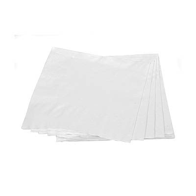 Guardanapos de Papel 24cmx24cm Liso Branco - 20 Un