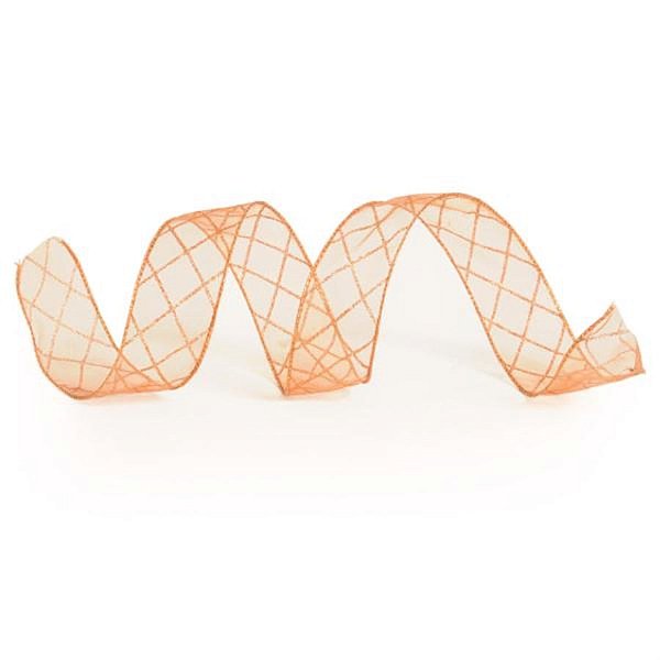Fita Organza com Listras Bronze 3,8 cm x 9,14 mts (Fitas Natalinas) - 3 Un