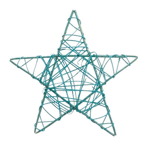 Estrela Rattan Azul 30cm