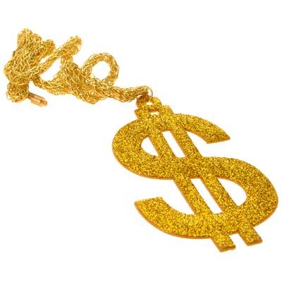 Colar Cifrão com Glitter