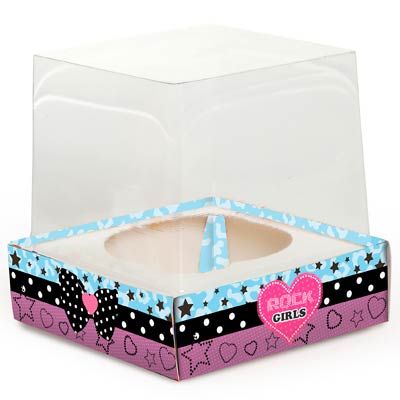 Caixa Para Cupcake Rock Girls - 06 Un