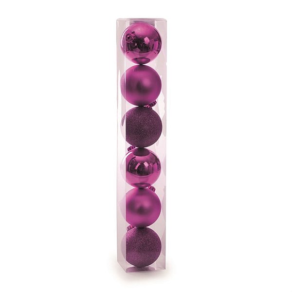 Bolas Sortidas Roxo 8 cm