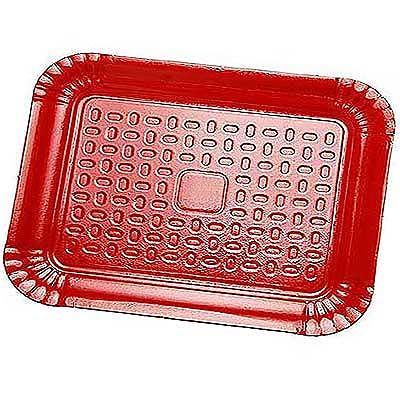 Bandeja Laminada Retangular nº 05 - Liso Vermelho