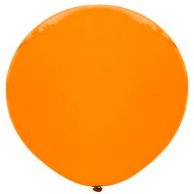 Balão Big Gigante Bexigão 25" Liso Laranja - 1 Un