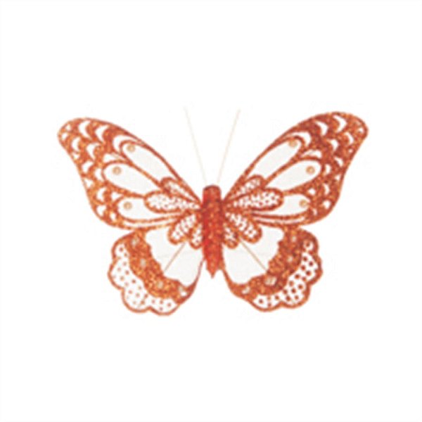 Clip Borboleta Borboletas Cobre 9cm - 6 Un