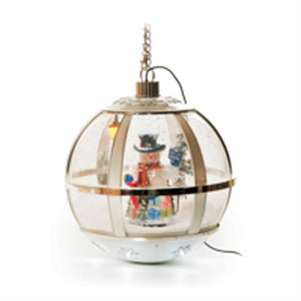 Globo para Pendurar Boneco de Neve Branca 220V (Postes Coloniais)