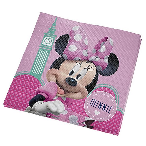 Guardanapo Estampado Minnie Rosa Disney - 16 Un
