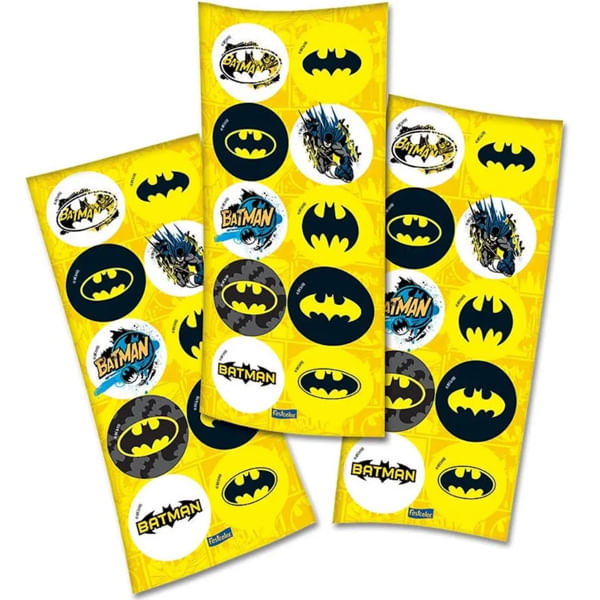 Adesivo Redondo Batman Geek - 03 cartelas