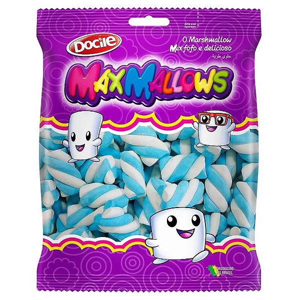 Pacote Maxmallows Twist Azul/Branco Baunilha - 250g