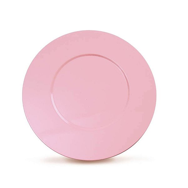 Romântico - Sousplat Liso Rosa - 6 Un