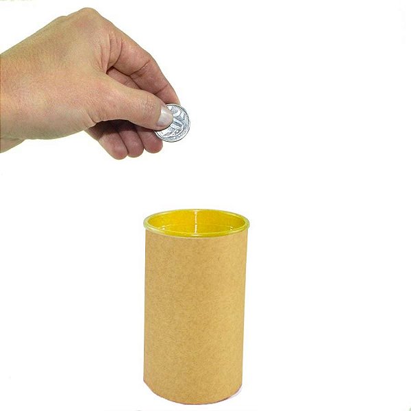 Cofrinho para Lembrancinha com Tampa Amarela - 10 Un