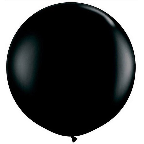 Balão Big Gigante Bexigão 25" Liso Preto - 1 Un