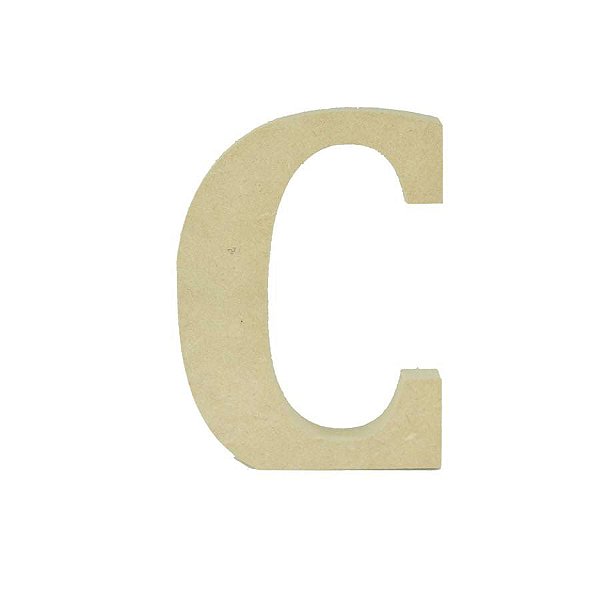 Letra em MDF Cru 12cm - C