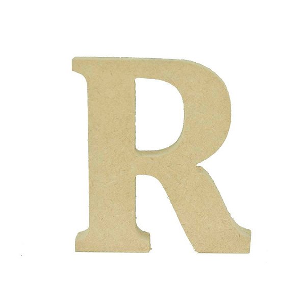 Letra em MDF Cru 12cm - R