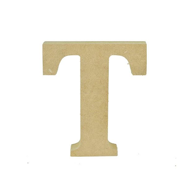 Letra em MDF Cru 12cm - T