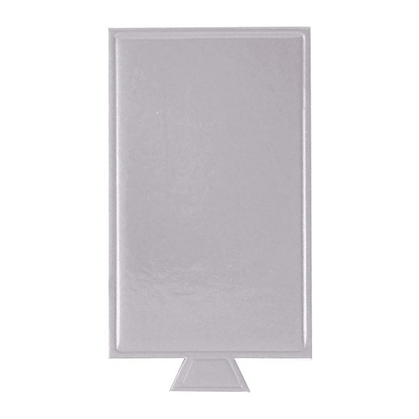 Base Laminada Retangular Prata Fosco 10X5.5cm 20 Un