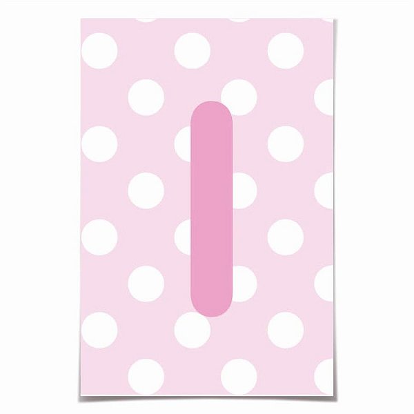 Letra para Personalizar Faixa - Rosa I
