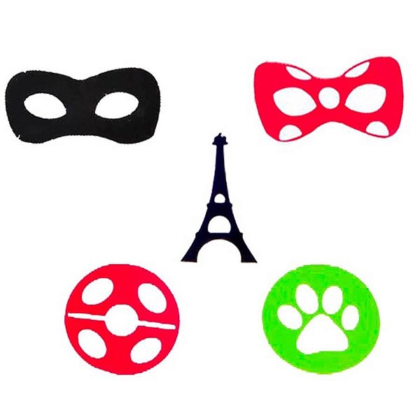 Aplique Artesanal Miraculous Ladybug G - 05 Un