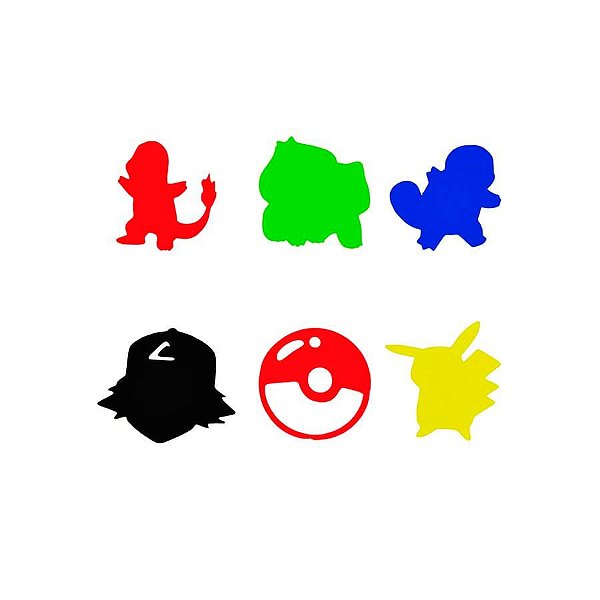 Aplique Artesanal Pokémon P - 15 Un