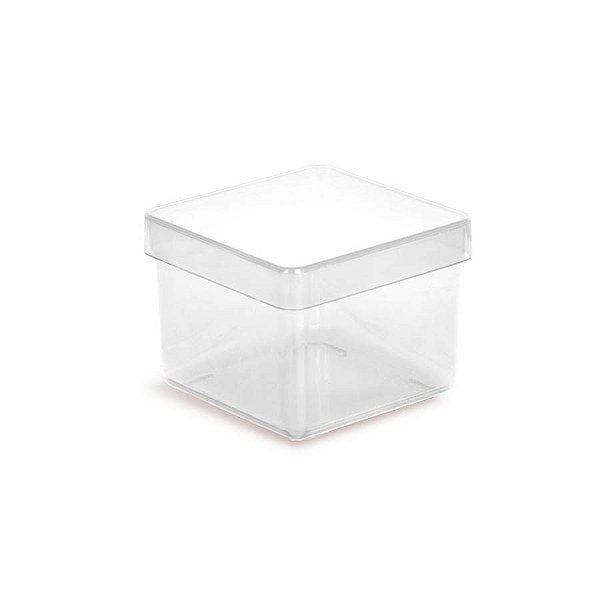 Caixinha Acrílica 4x4cm Cristal para Lembrancinha - 10 unidades