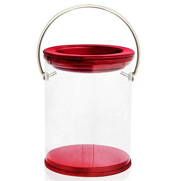 Pote para Lembrancinha - Latinha de Tinta com Alça - Vermelha