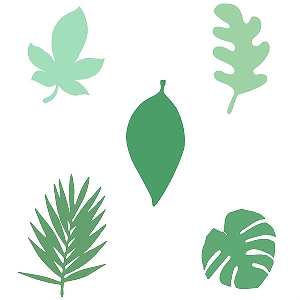 Festa Safari - Aplique Artesanal Folhagens G - 05 Un