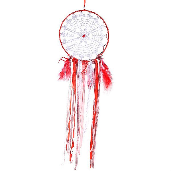 Filtros dos Sonhos Importado para Decoração (63cm) Vermelho