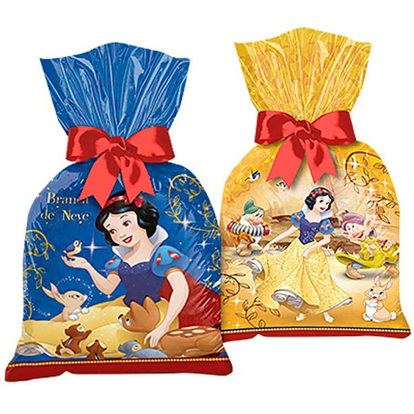 Festa Branca de Neve - Sacola Plástica Branca de Neve Clássica - 08 Un