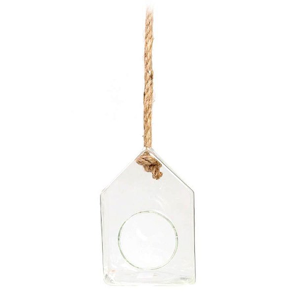 Casa Decorativa com Abertura Incolor Tamanho P (Glass) - 1 Unidade
